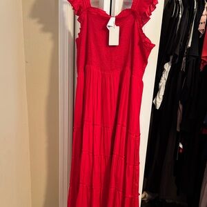 Skies Are Blue Scarlet Maxi Dress